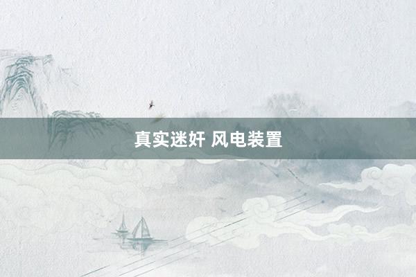 真实迷奸 风电装置