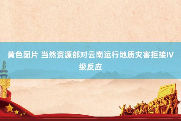 黄色图片 当然资源部对云南运行地质灾害拒接Ⅳ级反应