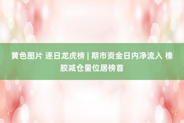黄色图片 逐日龙虎榜 | 期市资金日内净流入 橡胶减仓量位居榜首